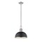 Z-Lite Melange 1 Light Pendant, Matte Black 725P12-MB+BN - alternate 1